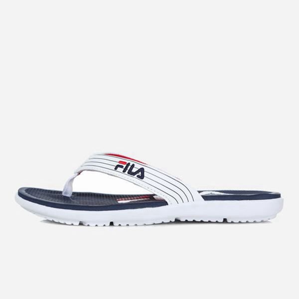 Fila Slick Thong Men's Sandals - White,NZ 823-39486